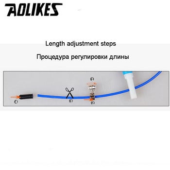 AOLIKES Бодибилдинг Скоростно въже за скачане 3 M стоманена тел Въже за скачане Crossfit фитнес тренировка с въже за скачане Фитнес оборудване