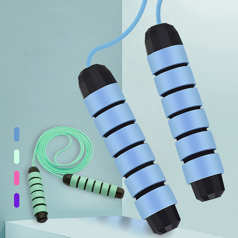 Spordivarustus Fitnessivarustus Treening Vastupidav libisemiskindel käepide, hüppenööri harjutus PVC terastraat hüppenöör Kaasaskantav