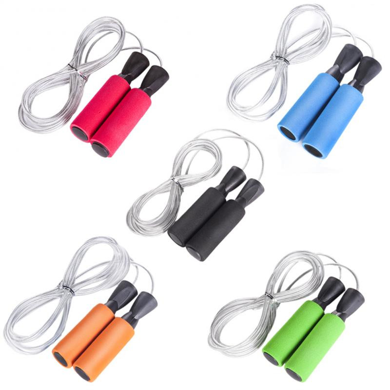 Õpilane Fitness hüppenöör Plastist treening hüppenöör laager käepide hüppenöör PVC köis terastraat hüppenöör