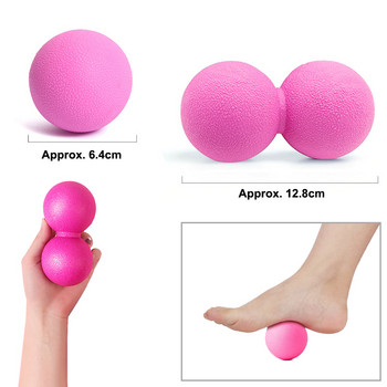 TPE Peanut Massage Ball Massage Lacrosse Balls for Myofascial Release, Trigger Point Therapy, Fitness Yoga Therapy Relieve Pain