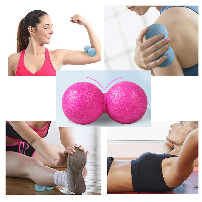 TPE földimogyoró-masszázs labdák masszázs-lacrosse labdák a myofascial felszabadításhoz, triggerpont terápiához, fitnesz jóga terápiához fájdalomcsillapításhoz