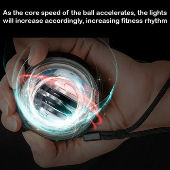 Power Wrist Ball Self Start Gyroscopic Powerball Gyro Ball with Counter Arm Hand Muscle Trainer Fitness Exercise Equipment