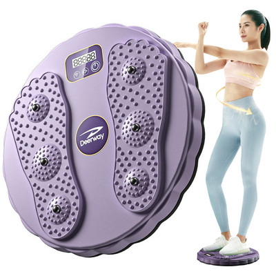 Waist Twisting Disc Unisex Waist Trainer Abdominal Exercise Foot Massage Plate Workout Home Gym Body Building Fitness Equipment