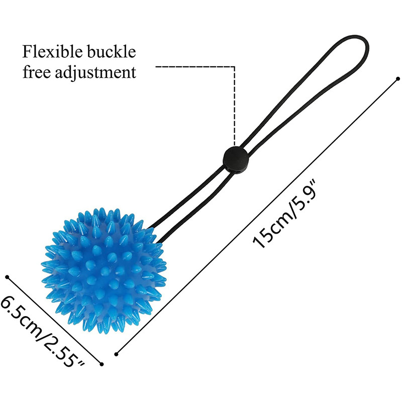 Tpr 7 cm promjera, šuplja lopta s mekim vrhom, lopta za oporavak snage, vježbe, masažna lopta, joga, fitness, masažer za točke okidanja