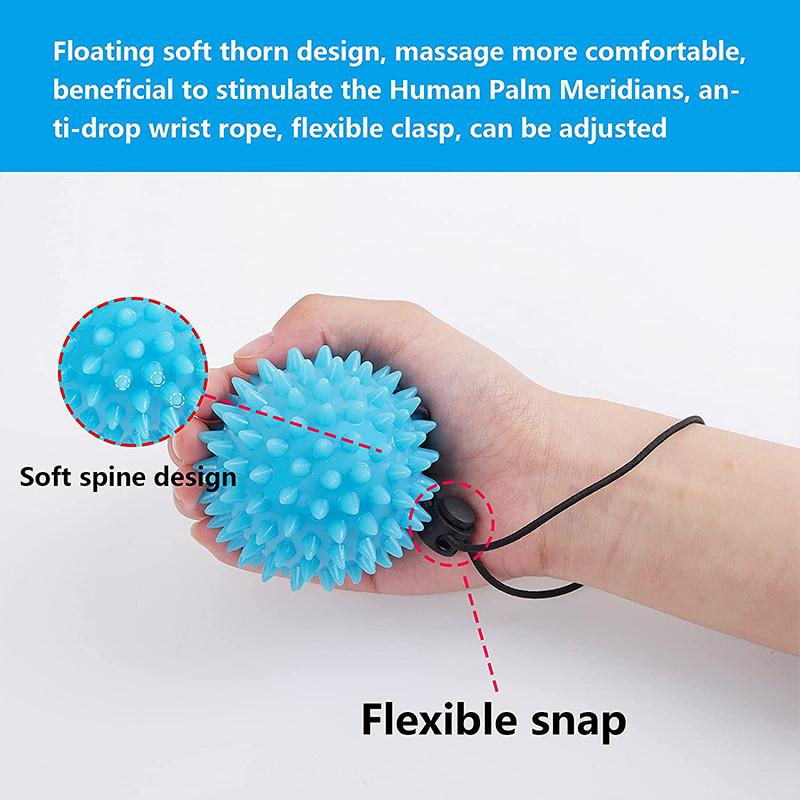 Tpr 7 cm promjera, šuplja lopta s mekim vrhom, lopta za oporavak snage, vježbe, masažna lopta, joga, fitness, masažer za točke okidanja