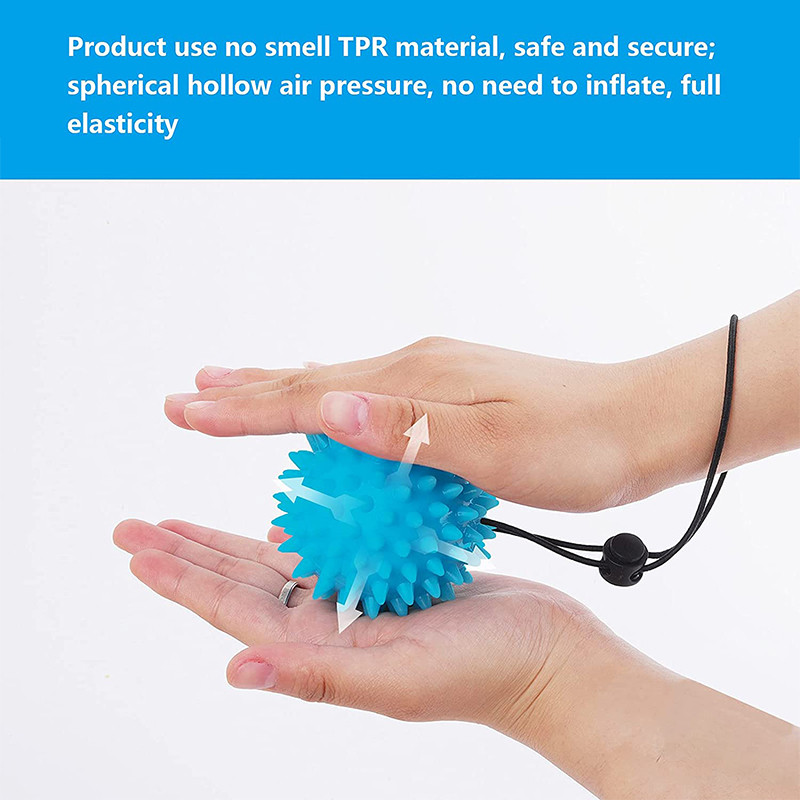 Tpr 7 cm promjera, šuplja lopta s mekim vrhom, lopta za oporavak snage, vježbe, masažna lopta, joga, fitness, masažer za točke okidanja