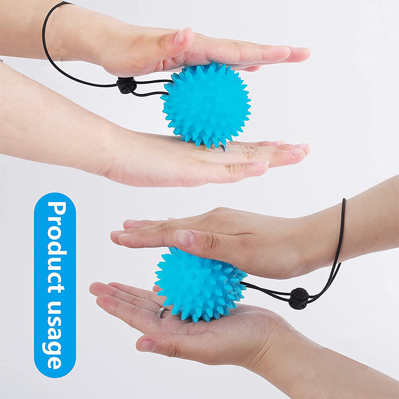 Tpr 7 cm promjera, šuplja lopta s mekim vrhom, lopta za oporavak snage, vježbe, masažna lopta, joga, fitness, masažer za točke okidanja