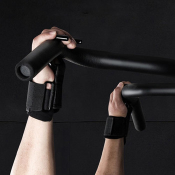 1 ζεύγος Great Barbell Deadlift Wrist Hook Thicken Fabric Βοηθητικός εξοπλισμός προπόνησης Γυμναστήριο Nylon pull-ups άγκιστρο καρπού