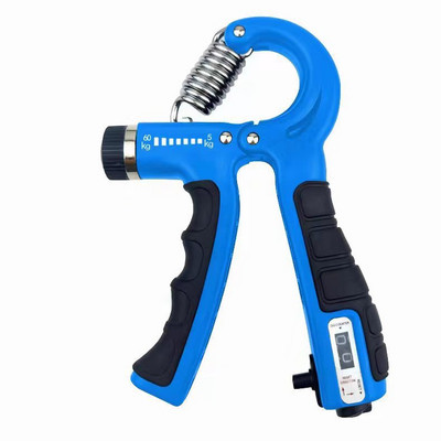 5-60KG reguleeritav R-kujuline käepideme tugevdaja käepideme jõutreening käsivarre lihaseid treeniv sõrm küünarvarre koos loenduriga