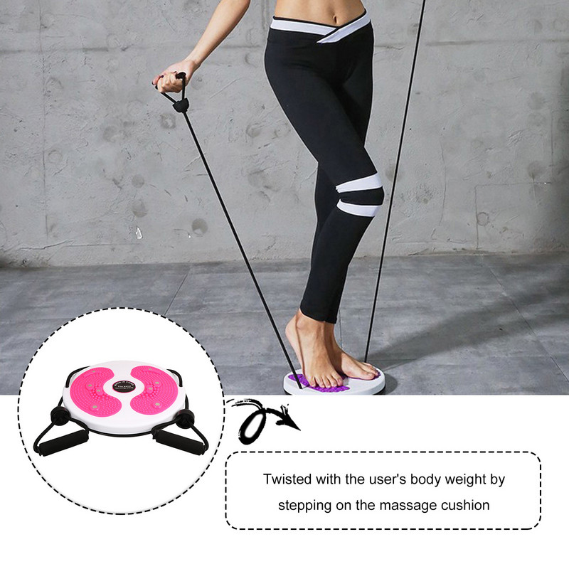 Lenta Treniruotė Plokštė Juosmuo Pratimai Balansas Sporto Salė Sukimas Pėda Pilvas Ab Sportas Pilvo diskas Elektroninė vingiuota moteris