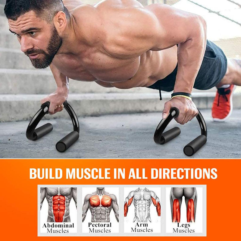 1paar Push Up Body Fitness Treeningtööriist Tõuketõkked Stendid Jõusaali Treening Rind Lihaste Tõukeklamber Käepideme treener