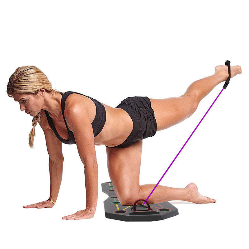 Push-Up lauaklamber Sporditreeningvarustus Siseruumides Kodused harjutused Mitmeotstarbeline Tõmbeköis Kokkupandav Push-Up Treeninglaud
