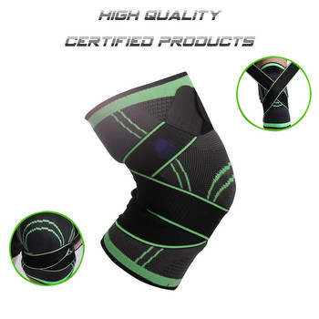 1 брой спортни мъжки компресионни наколенки Еластични поддържащи подложки Наколенки Фитнес оборудване Волейбол Баскетбол Колоездене