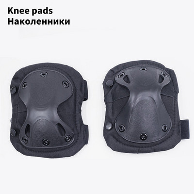 Genunchiere tactice Cot CS Protector militar Army Airsoft Sport în aer liber Vânătoare Genunchiere Echipament de siguranță Tampoane de protecție pentru genunchi