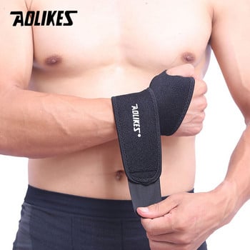 AOLIKES 1 PC Поддръжка на лента за китка за регулируема превръзка за китка за спортна лента за китка Компресионни обвивки Облекчаване на болката при тендинит