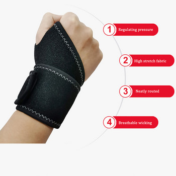 1Pc Wrist Guard Band Brace Διαστρέμματα καρπιαίου σωλήνα Ιμάντες στήριξης Gym Musculation Sports Bicycle Protect Pain Relief Wrap Bandage