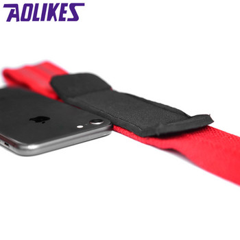 AOLIKES 2Pcs/Lot Sport Wrist Support Επαγγελματική ρυθμιζόμενη άρση βαρών Bodybuilding Wristband Gym Strap Protection Wrist