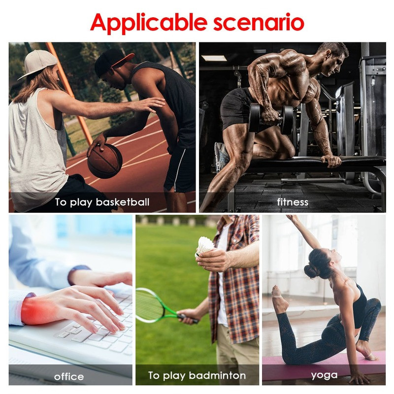 1db Állítható csuklópánt edzőterem edző kézi csukló merevítő kéztőalagút Sport rándulásvédő csuklópántok támogató tömörítés