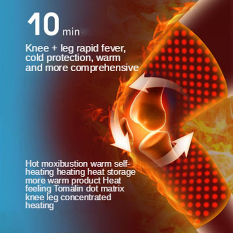 1 pora savaime šildančių kelių pagalvėlių, skirtų šiltai kelioms vyrams ir moterims, kenčiantiems nuo kelio sąnarių skausmo, turmalino, palaikančių kelius, padedančių gydyti artritą