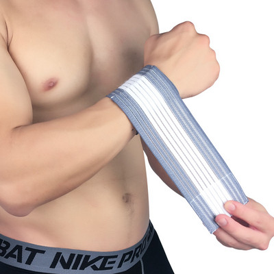 1 db Elasztikus Sportkötés Csuklópánt kézi Gym Support csuklórögzítő Pakolás Tenisz Pamut Weat band Fitness Erőemelés