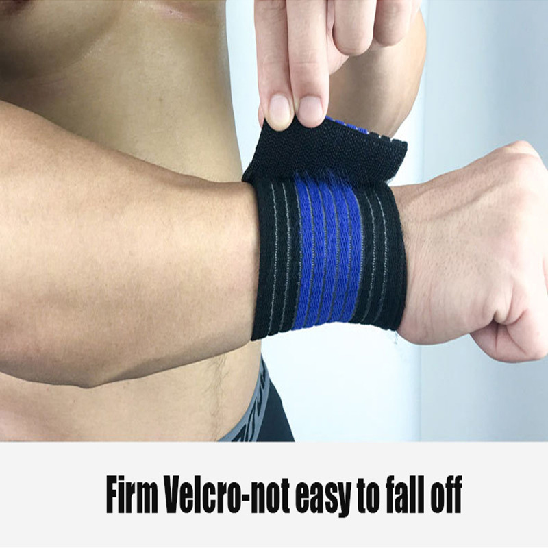 1 db Elasztikus Sportkötés Csuklópánt kézi Gym Support csuklórögzítő Pakolás Tenisz Pamut Weat band Fitness Erőemelés