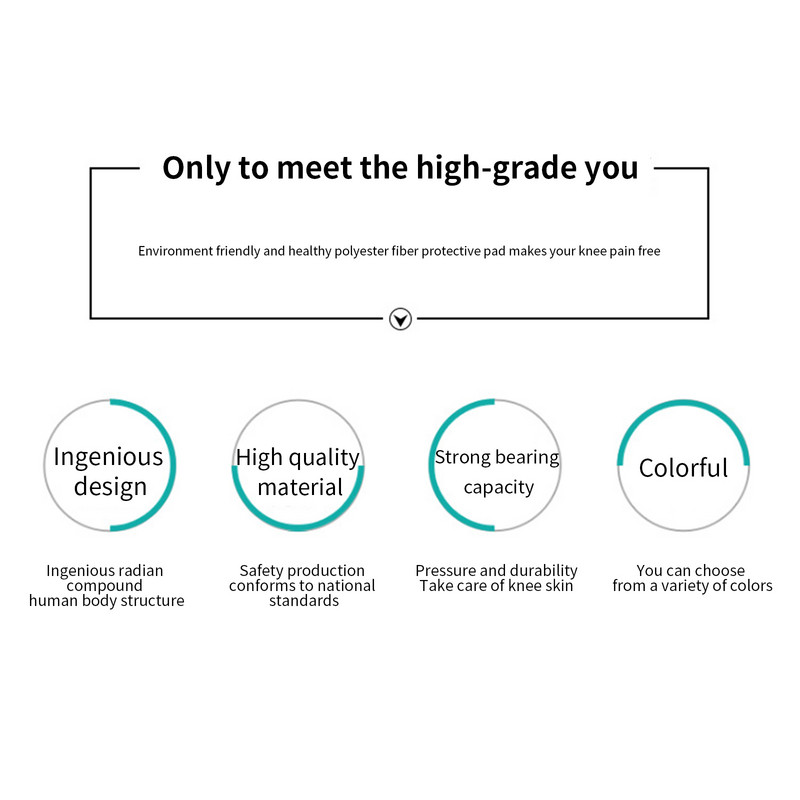 Põlvekaitsmed Professionaalsed kaitsevarustus pehme geelsüdamiku ja vastupidava EVA vahtpolstriga ehitusaianduse puhastamiseks