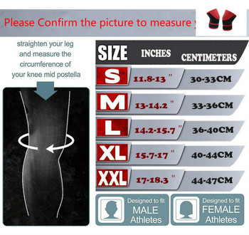 1 чифт клякам 7 мм подложка за ръкави за колена Мъже Жени Фитнес зала Спорт Компресия Неопренов протектор за коляно за CrossFit вдигане на тежести