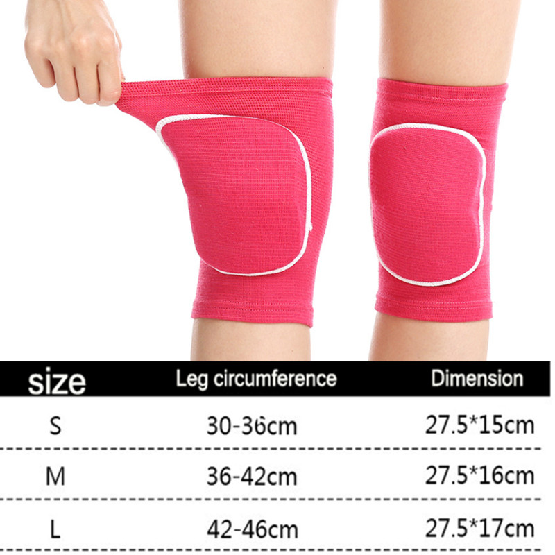 Sport kompressziós térdpárnák elasztikus térdvédő vastagított szivacs támogatás táncoló görgős röplabda edzéshez térdmerevítő