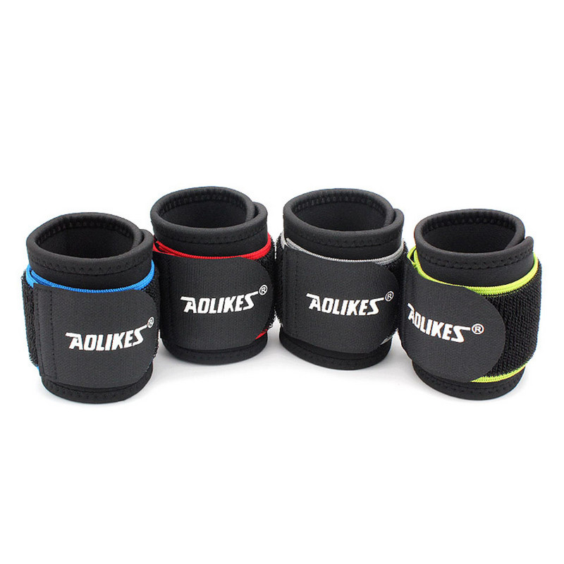AOLIKES 1 DB állítható sport csuklópánt csuklópánt kötés pólya támasztó pánt edzőtermi pánt Biztonsági sport csuklóvédő kézszalagok