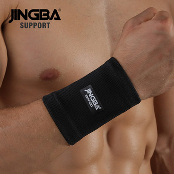 JINGBA SUPPORT 1PCS Поддръжка на бандаж за китката за вдигане на тежести + опора за превръзка на ръката за боксова лента + опора за глезена на ръката за тенис