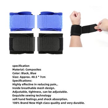 1 Pair Sport Wristband Ρυθμιζόμενος βραχίονας καρπού Περιτύλιγμα τραυματισμού Επίδεσμος περιτύλιξης Υποστήριξη Προστατευτικό ασφαλείας γυμναστικής Αθλητική ασφάλεια