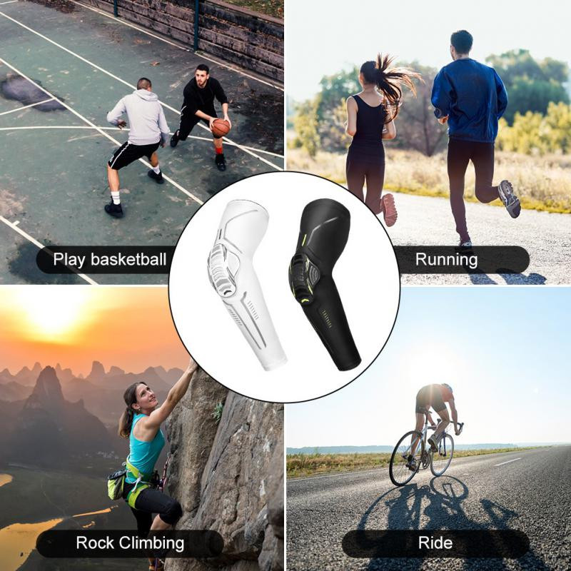 1 tk Sport kokkupõrkevastased küünarnukipadjad survekäevarrukate kaitse väliskorvpalli jalgpall jalgratta küünarnuki kaitsele