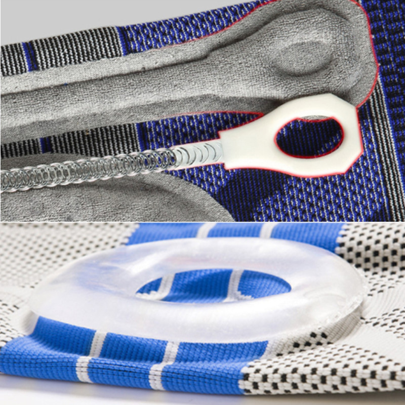 1 tk Põlvekaitse Silikoonist vedruga põlvekaitsmed Korvpall Jooksu Kompressioon Põlvetoed Varrukas Sport Fitness Tugi Silikoonist põlvekaitse