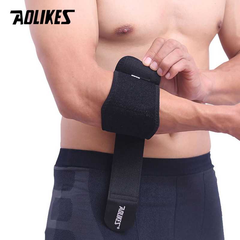 AOLIKES 1 buc. Tampoane de protecție ajustabile pentru cot de tenis, cureaua pentru jucător de golf, bretele pentru sindromul durerii laterale pentru epicondilita