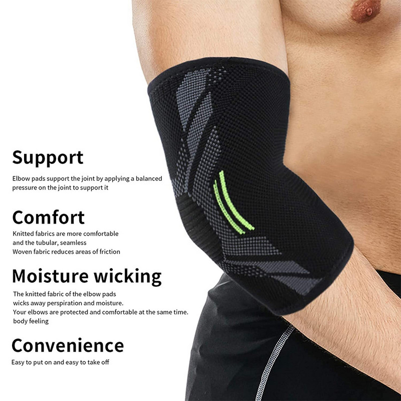 Suport pentru cot Elastic Gym Sport Cot Pad de protecție Absorb transpirația Sport Baschet Volei Tenis Mânecă pentru braț Cot Breve