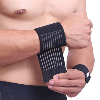 1PCS Gym Support Wrist Brace Wrap carpal tunnel Памучна еластична превръзка Hand Sport Wristband wristband dispenser маншети