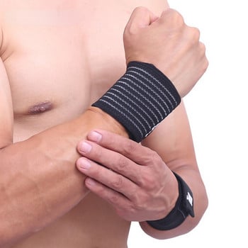 1PCS Gym Support Wrist Brace Wrap carpal tunnel Памучна еластична превръзка Hand Sport Wristband wristband dispenser маншети