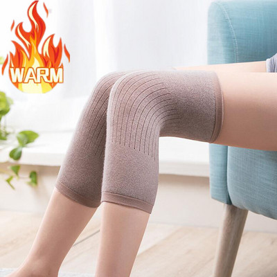1 чифт Кашмирен топъл наколенник Вълнена опора за коленете Мъже и жени Колоездене Удължаване Предотвратяване на артрит Наколенка