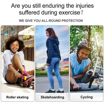 6 τμχ/Σετ Επιγονατίδες Εφήβων & Ενηλίκων Ebow Pads Wrist Guards Σετ προστατευτικών εργαλείων για Roller Skateboarding Ποδηλασία Ποδηλασίας