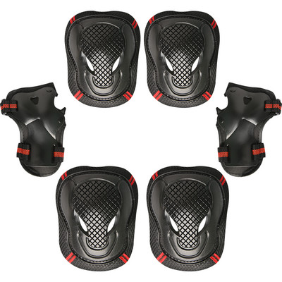 6 tk/komplekt teismeliste ja täiskasvanute põlvekaitsmed küünarnukikaitsed randmekaitsmed kaitsevarustuse komplekt rulluisutamiseks rulamiseks jalgrattasõiduks