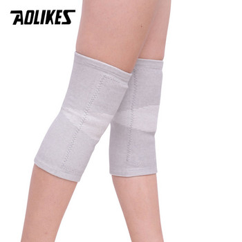 AOLIKES 1 чифт анти-студени наколенки плюс златно кадифе предотвратяване на артрит поддържане на топлината протектор за коляното поддържа дишаща удебелена наколенка