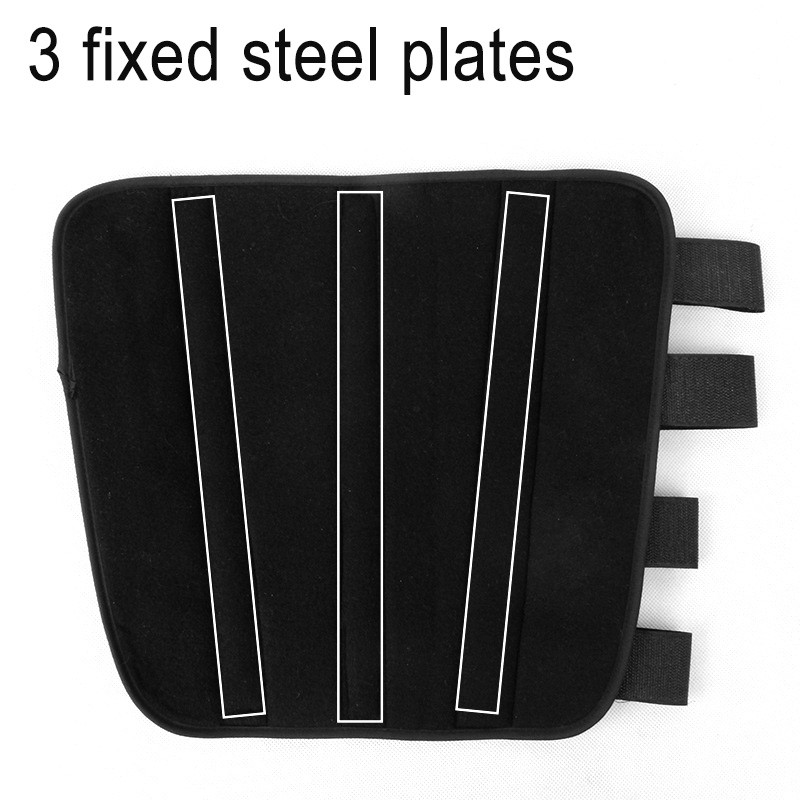 Reguliuojamas alkūnės sąnario atkūrimo rankos įtvaras atramos diržo diržas su 3 fiksuotomis plieninėmis plokštėmis vaikams, suaugusiems
