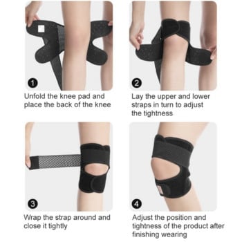 Fitness Knee Brace Patella Band Elastic Bandage Band Sports Band Nnee Brace Soccer Μπαντάκι γονάτου 1 τεμάχιο