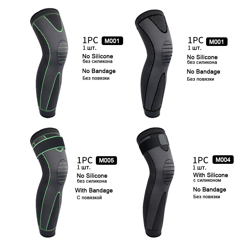 Elastne põlvi toetav surveside Võrkpall pikad põlvekaitsmed, mustad silikoonist põlvekaitsmed, parimad põlvekaitsmed varrukakaitsmed sport