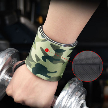 Καμουφλάζ Neoprene Weightlifting Wrist Wrapping Support Fitness Crossfit Sport Wristbands Powerlifting Wrist Protector