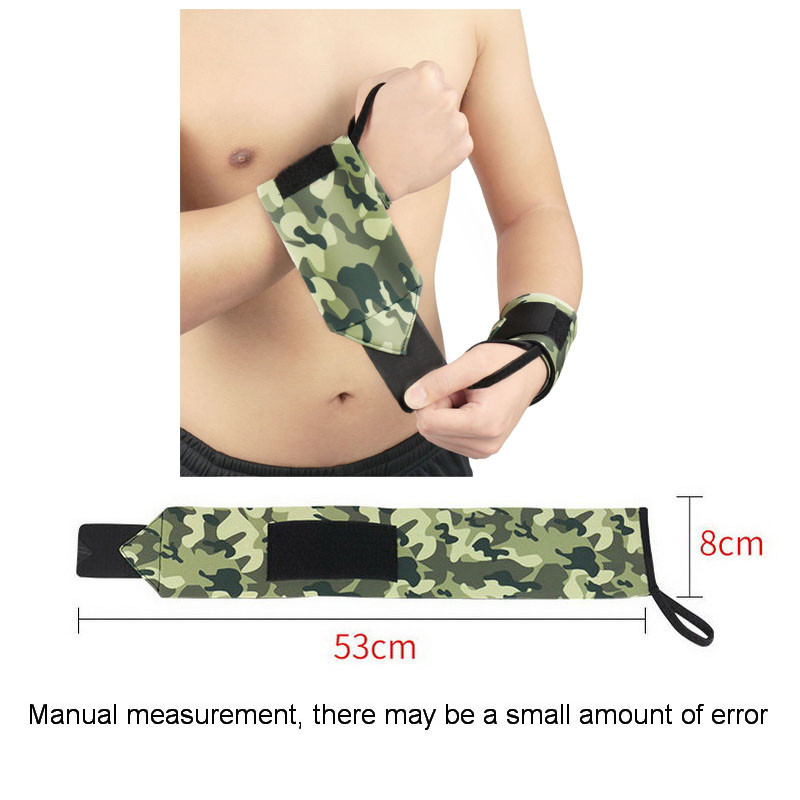 Camuflaj din neopren pentru haltere Suport pentru împachetare încheietura mâinii Fitness Crossfit Sport brățări Powerlifting protector pentru încheietura mâinii