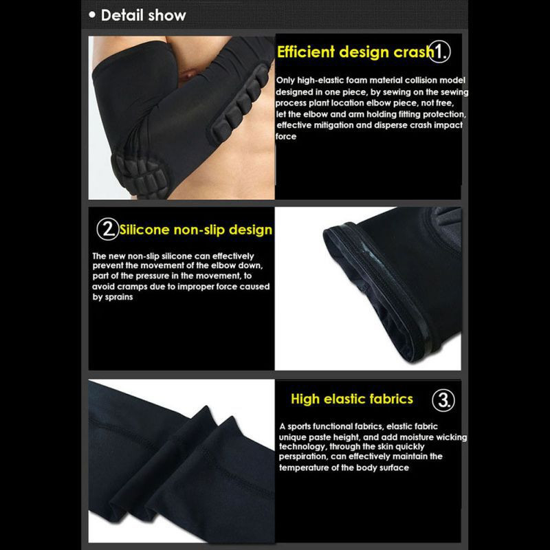 1kom dugi štitnici za laktove rukav Košarkaška podrška za lakat Kompresijski rukav Štitnik za narukvice Sportski sigurnosni jastučići za laktove