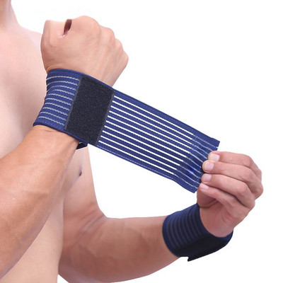 1PCS Gym Support Wrist Brace Wrap carpal tunnel Памучна еластична превръзка Hand Sport Wristband wristband dispenser маншети