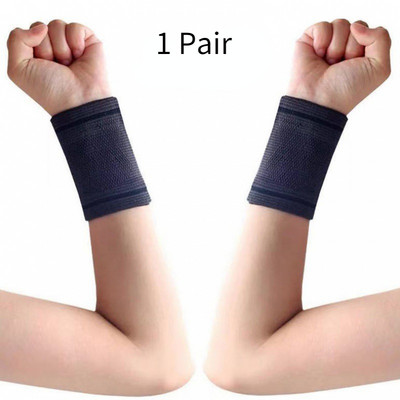 1 pár sport csuklópánt csuklótámasz merevítő edzőterem fitnesz kötött lélegző izzadságszalag kosárlabda tenisz futás sport csuklóvédő