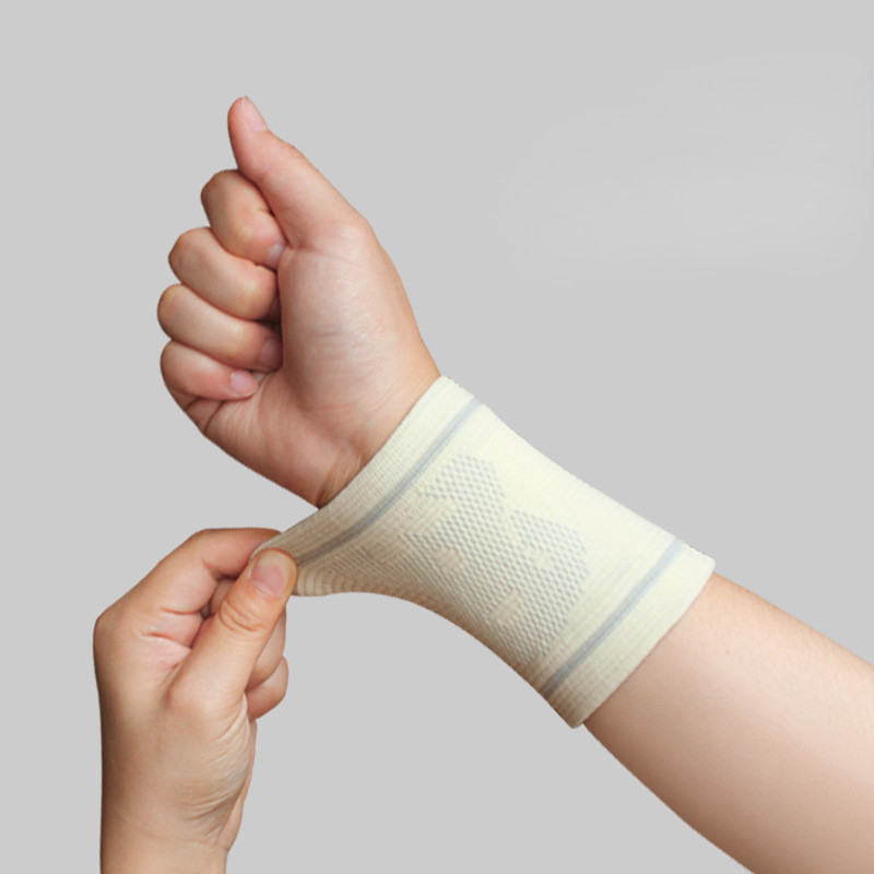 1 pár sport csuklópánt csuklótámasz merevítő edzőterem fitnesz kötött lélegző izzadságszalag kosárlabda tenisz futás sport csuklóvédő